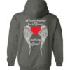 Sister A Big Piece of my Heart Hoodie Dark Heather S 1