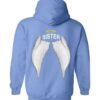 Sister Halo Wings Hoodie Carolina Blue S 1